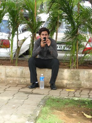 Photographe indien discret